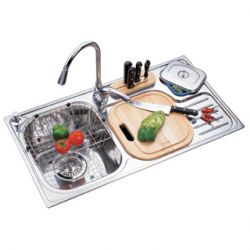 stainless steel undermount double sink