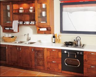 Wood Kitchen Storage Cabinet