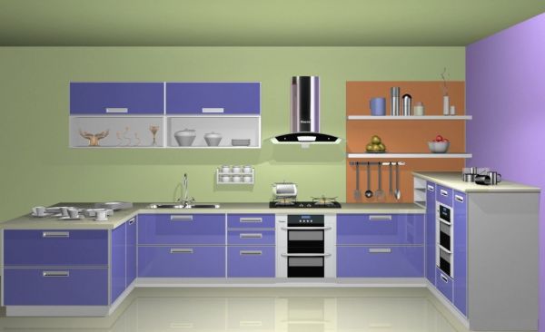 Blue Kitchen Cabinets