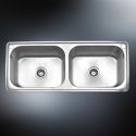 overmounted stainless steel sink