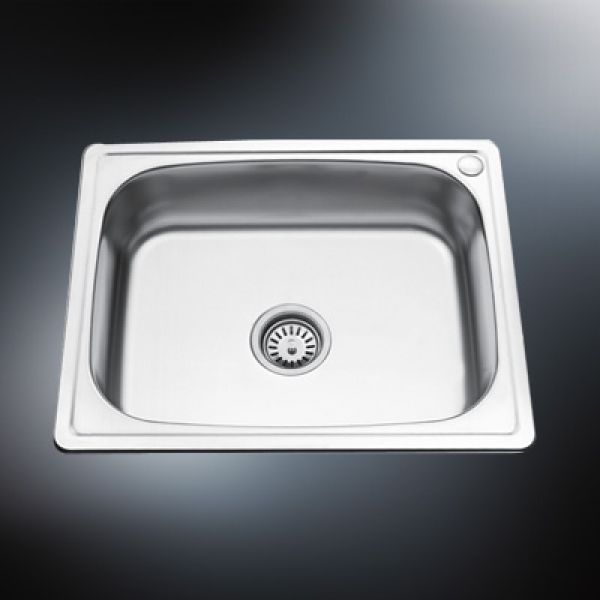a stainless steel sink