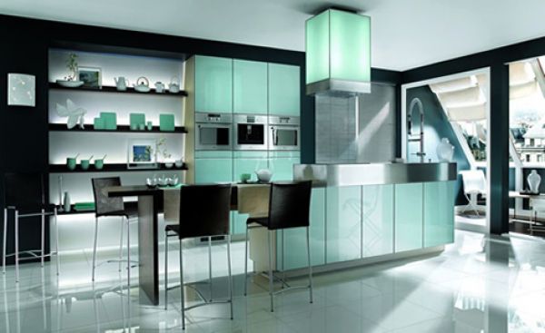 Glass Kitchen Cabinets