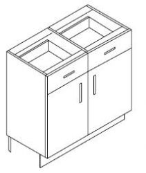 Base Unit With Two Drawer