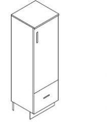 Semi Tall Unit With One Drawer