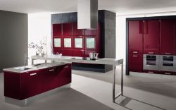 Lacquered Kitchen Cabinets