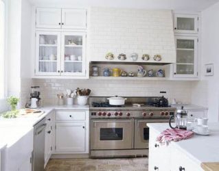 White Laminate Kitchen Cabinets